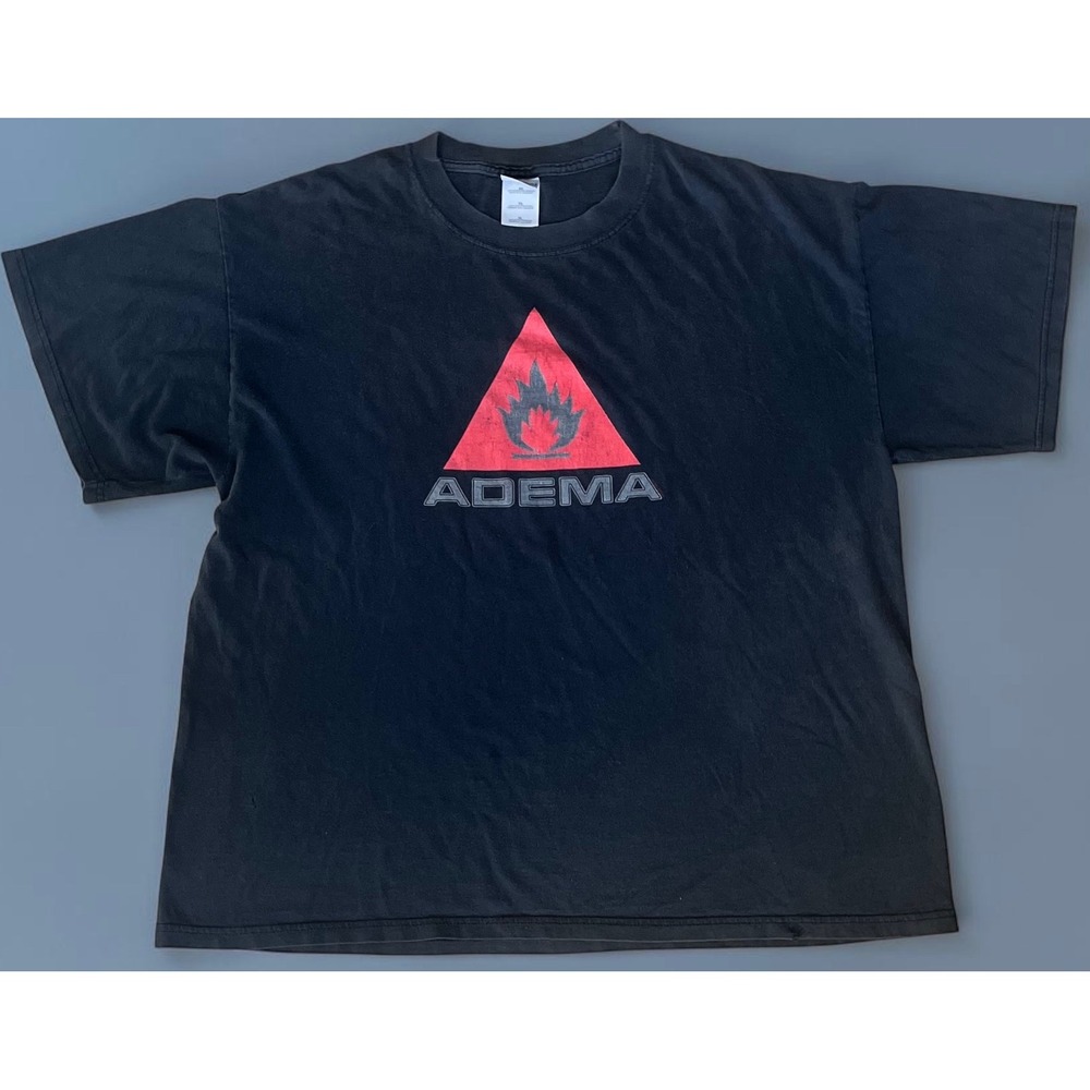 Vintage Adema Band Shirt Mens XL Black 2001 Nu Metal Rock Tee Gildan Cotton